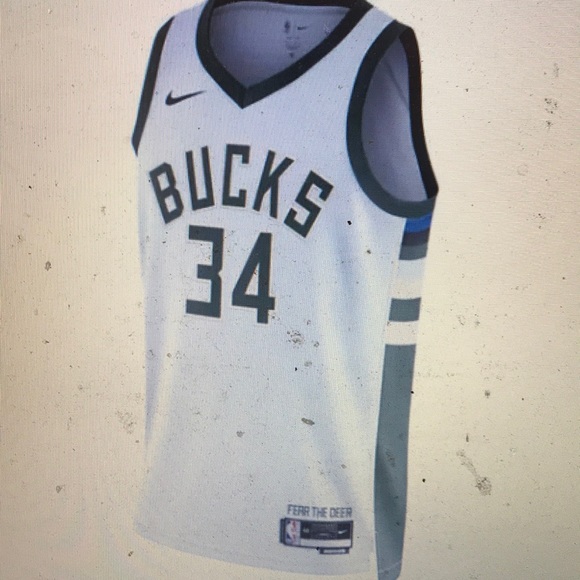 NBA Milwaukee Bucks #34 swingman authentic jersey - Picture 1 of 13